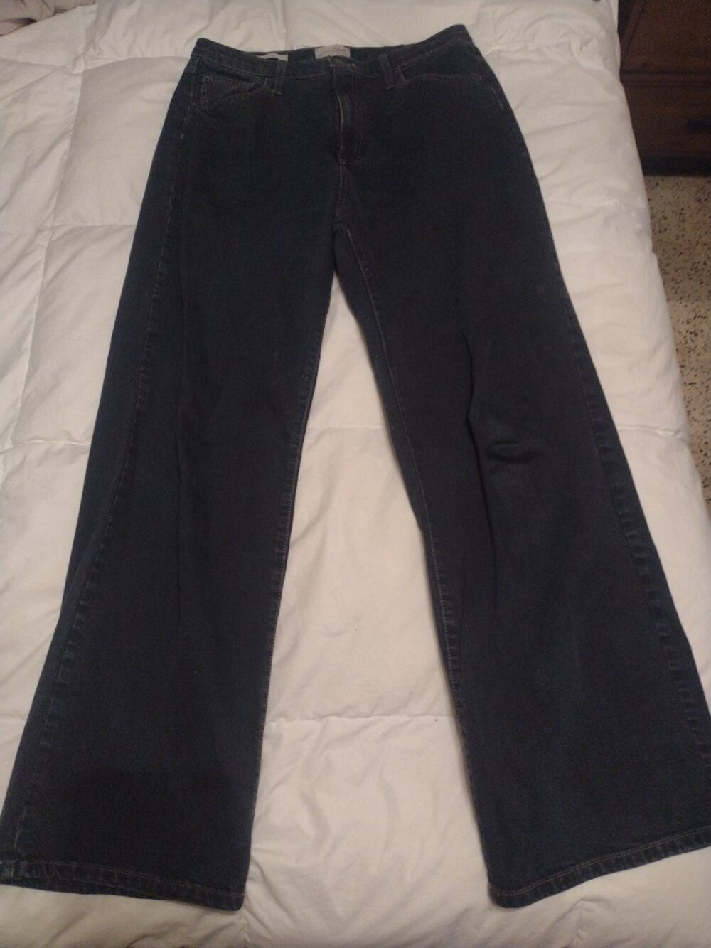 Universal Thread 10R High Waist Black Denim Wide Leg Jeans
